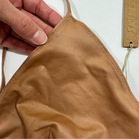 New DAMAGED Skims Swim Wet Jersey Triangle Bra Top - Picture 5 of 6